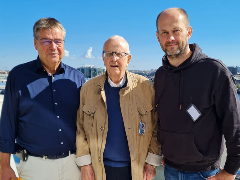 Drei Generationen von Geschäftsführer des Hentschel Vertriebs in Berlin.