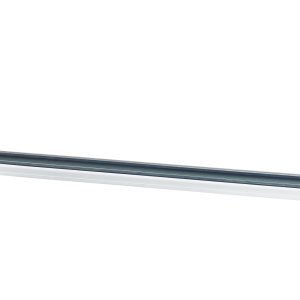 Eine C-Profil-Tragschiene mit einer Länge von 42,5 cm auf einem transparenten Hintergrund.