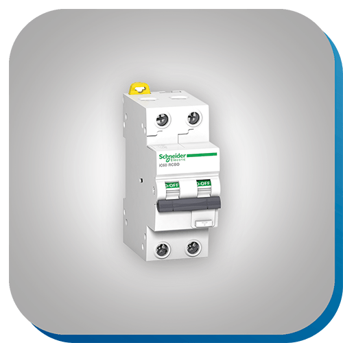 FI-Schalter für elektrische Sicherheit in der Automatisierungstechnik.