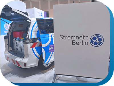 Der Stand des Stromversorgers Stromnetz Berlins auf der gedatec.